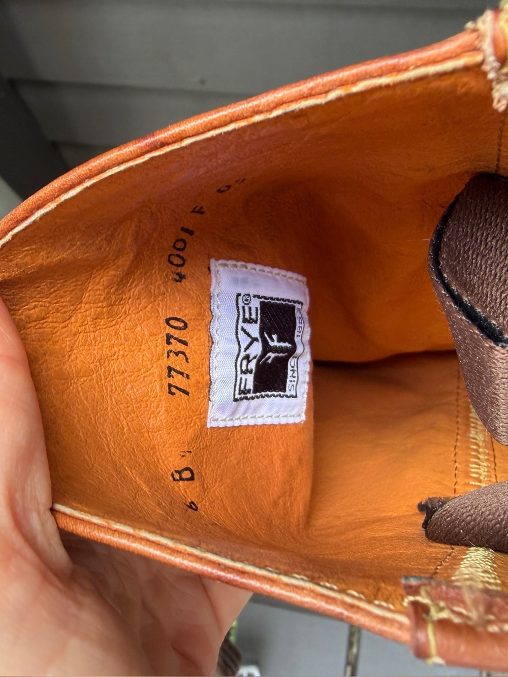 VINTAGE Frye stitched Longhorn stag campus boots - Picture 7 of 7